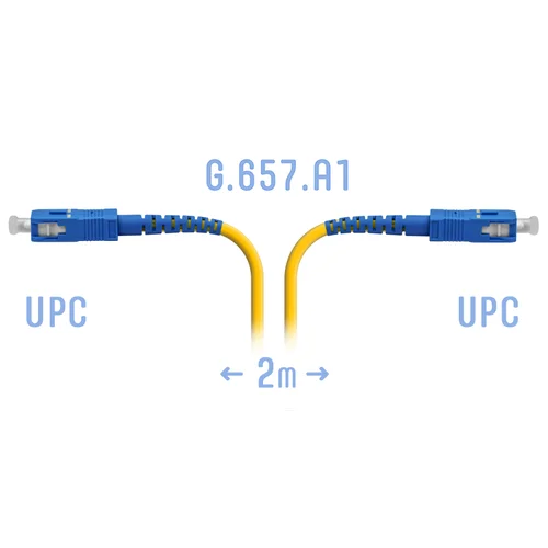 Патчкорд оптический SC/UPC SM G.657.A1 2 метра