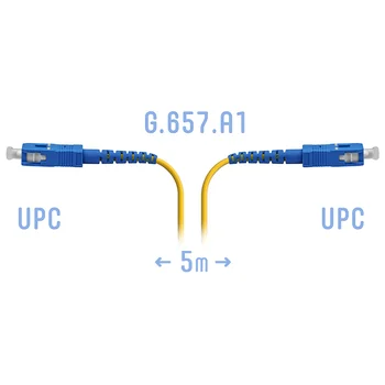 Патчкорд оптический SC/UPC SM G.657.A1 5 метров, 2мм