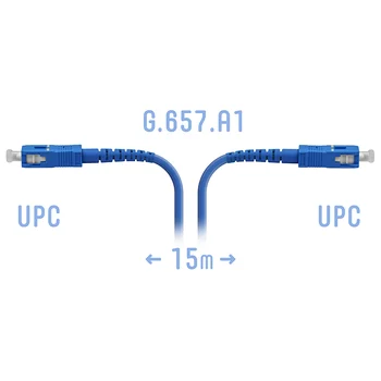 Патчкорд оптический армированный SC/UPC 15метров