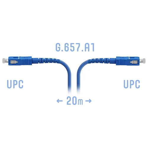 Патчкорд оптический армированный SC/UPC 20метров