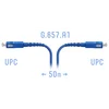 Патчкорд оптический армированный SC/UPC 50метров