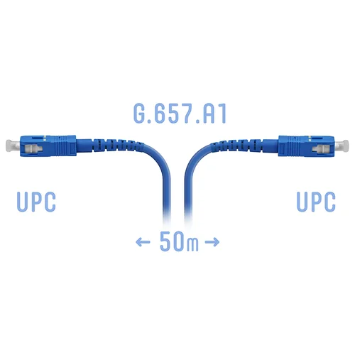 Патчкорд оптический армированный SC/UPC 50метров