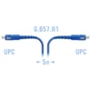 Патчкорд оптический армированный SC/UPC 5 метров