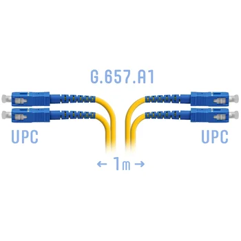 Патчкорд оптический SC/UPC SM G.657.A1 Duplex 1 метр
