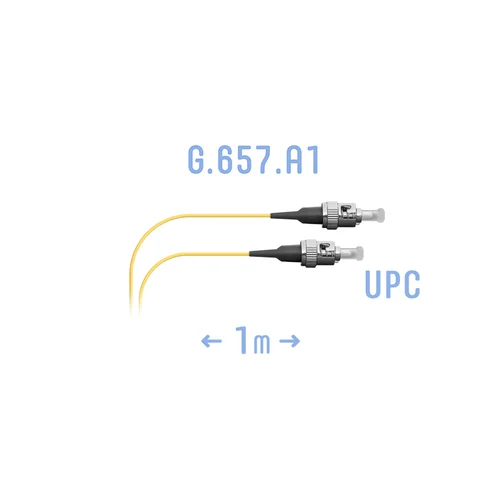 Шнур монтажный оптический ST/UPC SM G.657.A1 1 метр