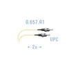 Шнур монтажный оптический ST/UPC SM G.657.A1 2 метра