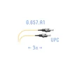 Шнур монтажный оптический ST/UPC SM G.657.A1 3 метра