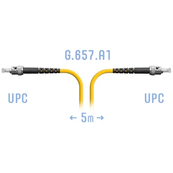 Патчкорд оптический ST/UPC SM G.657.A1 5 метров