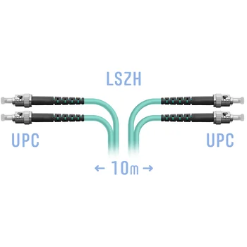 Патчкорд оптический ST/UPC MM Duplex 10 метров