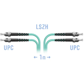 Патчкорд оптический ST/UPC MM Duplex 1 метров