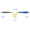 Патчкорд оптический ST/UPC-SC/UPC SM 3метра