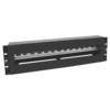 Панель 19" с DIN-рейкой 3U (черный)