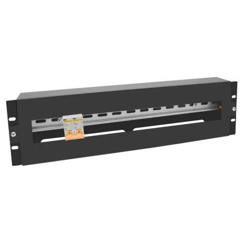 Панель 19" с DIN-рейкой 3U (черный)