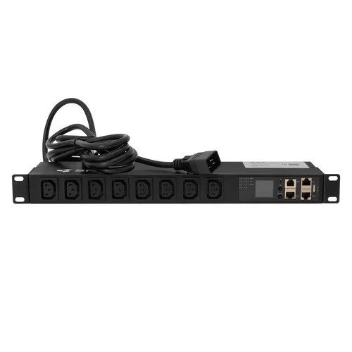 Блок розеток с функцией управления каждой розеткой SNR-PDU-СM-08A-16L1 на 8*C13, шнур питания 3м 3x2.5мм² с вилкой IEC C20 16A