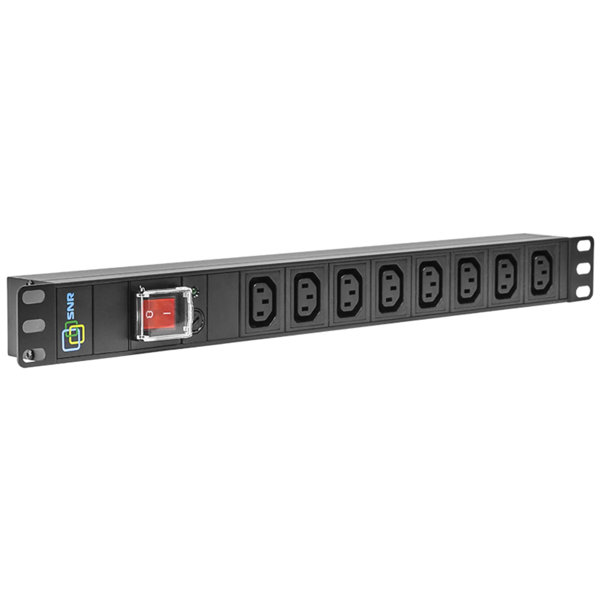 Блок электрических розеток на 8 гнезд IEC320 C13, без шнура питания с вилкой C14