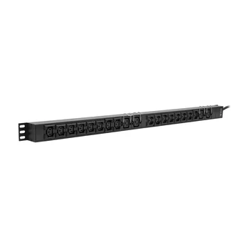 Блок электрических розеток на 16хIEC320 C13 и 4хIEC320 C19, шнур питания 3 м 3x2,5мм2 с вилкой IEC 60309 16A 2P＋E (IP44) 942.0х50.0х44.4мм