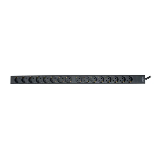 Блок электрических розеток на 16 гнезд Schuko, шнур питания 3 м 3x2.5мм2 с вилкой IEC 60309 16A 2P＋E (IP44) 852.0х50.0х44.4мм