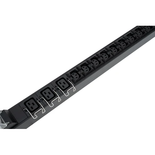 Блок электрических розеток на 18хIEC320 C13 и 6хIEC320 C19, шнур питания 3 м 3x6мм2 с вилкой IEC 60309 32A 2P＋E (IP44) 1243.0х50.0х44.4мм