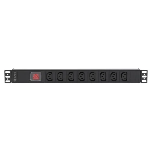Блок розеток серии SNR-PDU базовый на 8xC13, без шнура питания с вилкой C14, 10A