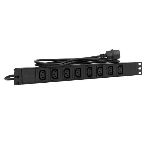 Блок розеток серии SNR-PDU базовый на 8хC13, шнур питания 1,8 м 3x1.0 мм² с вилкой C14, 10A