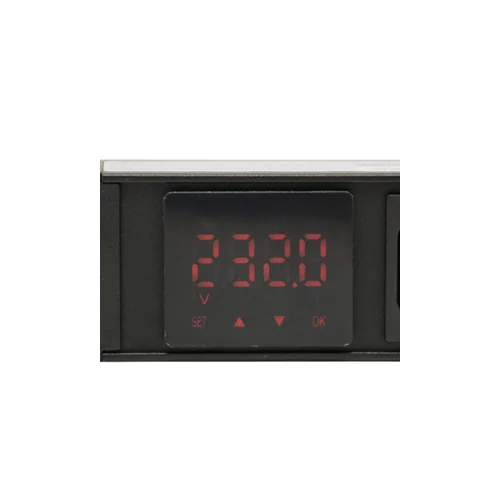 Блок розеток серии SNR-PDU с локальным измерением на 8хSchuko, шнур питания 3м 3x2.5мм² без вилки, 230В, 16A