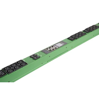 Блок розеток с функцией измерения серии SNR тип A выход 36*C13 и 6*C19 вход 32A IEC60309 (3P+N+E) (Зеленый)