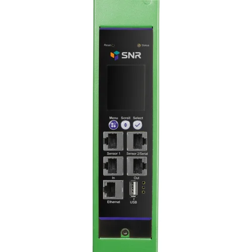 Блок розеток с функцией измерения серии SNR тип A выход 36*C13 и 6*C19 вход 32A IEC60309 (3P+N+E) (Зеленый)