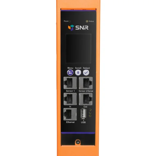 Блок розеток с функцией измерения серии SNR тип A выход 36*C13 и 6*C19 вход 32A IEC60309 (3P+N+E) (Оранжевый)