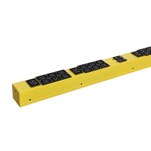 Блок розеток с функцией измерения серии SNR тип A выход 36*C13 и 6*C19 вход 32A IEC60309 (3P+N+E) (Желтый)