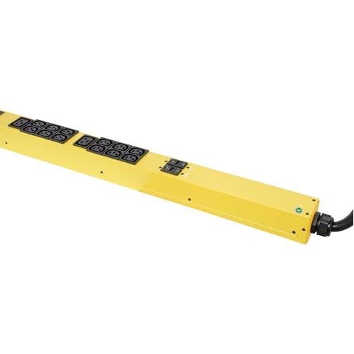 Блок розеток с функцией измерения серии SNR тип A выход 36*C13 и 6*C19 вход 32A IEC60309 (3P+N+E) (Желтый)