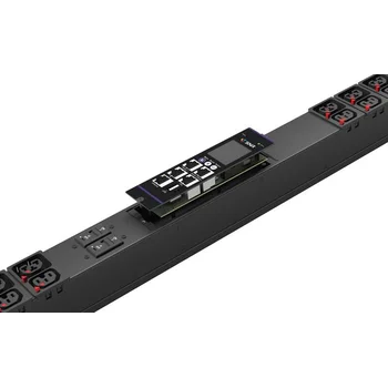 Блок розеток с функцией измерения по группам серии SNR тип E выход 36*C13L и 12*C13/C19L с фиксаторами вход 32A IEC60309 (3P+N+E)