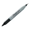 Перманентный маркер с двойным наконечником Sharpie черного цвета