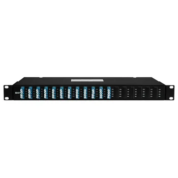 Пассивный оптический отвод 16 портов LC/UPC (деление 1х2), SM, 1U