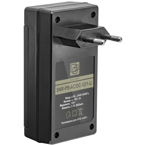 Блок питания 12В 1А со встроенным литий-ионным элементом
