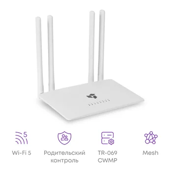Wi-Fi роутер SNR ADVANCE AC12, 802.11a/b/g/n/ac, 5xFE RJ45