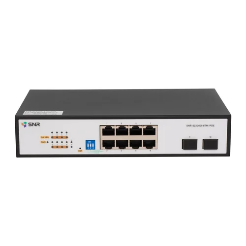 Управляемый Web Smart PoE коммутатор уровня 2 SNR-S2300G-8TM-POE
