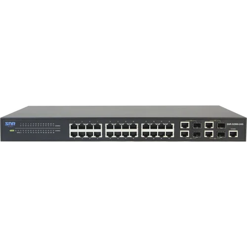 Управляемый коммутатор уровня 2 SNR-S2960-24G Б/У с поврежденным корпусом