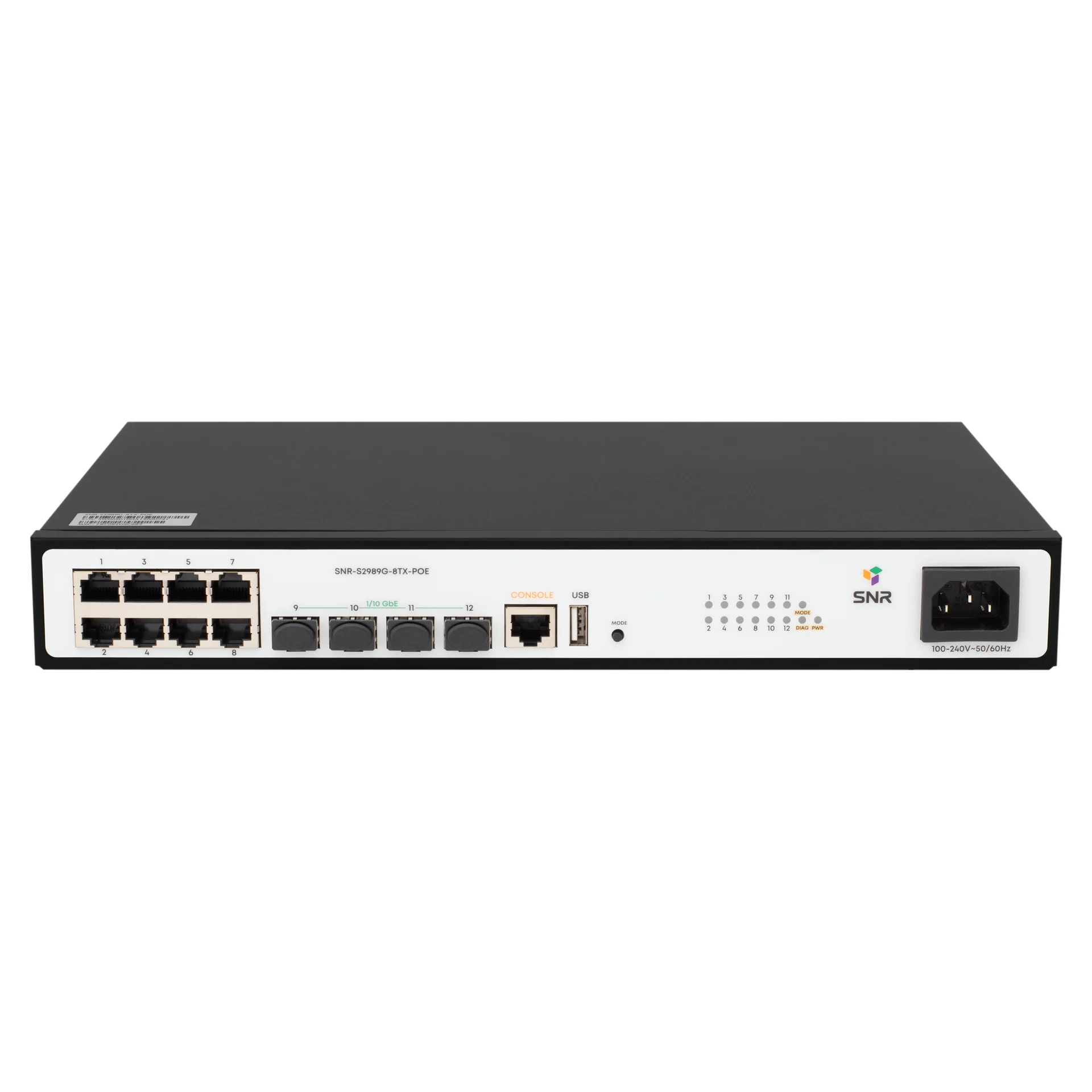 Управляемый PoE коммутатор уровня 2 SNR-S2989G-8TX-POE