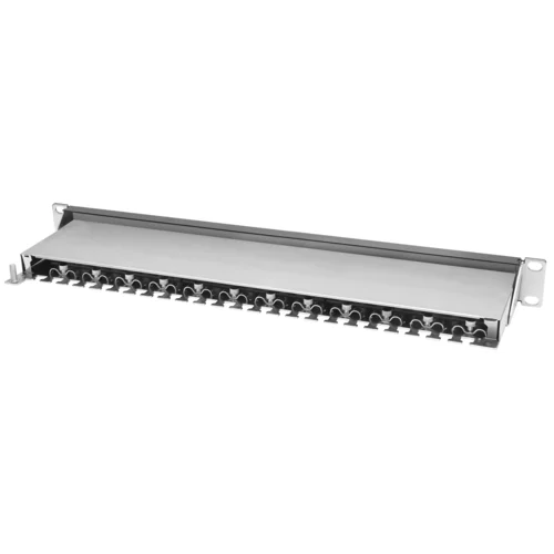 Коммутационная панель SNR, 19" экранированная, 1U, 24 порта, cat.5e, горизонтальная заделка