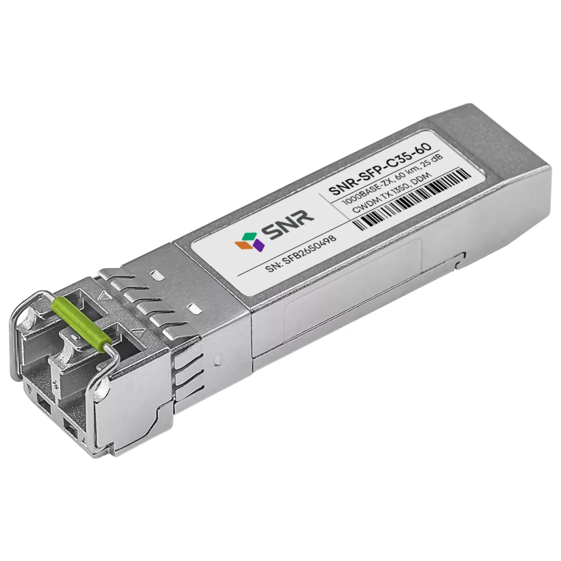 Модуль SFP CWDM оптический, дальность до 60км (25dB), 1350нм