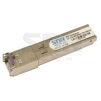 Одноволоконный модуль, SFP SGMII WDM, разъем LC simplex, рабочая длина волны Tx/Rx: 1550/1310нм, дальность до 10км