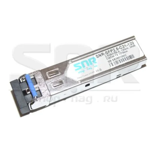 Модуль SFP 2.5G CWDM оптический, дальность до 80км (28dB), 1450нм