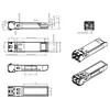 Модуль SFP 2.5G CWDM оптический, дальность до 120км (35dB), 1490нм