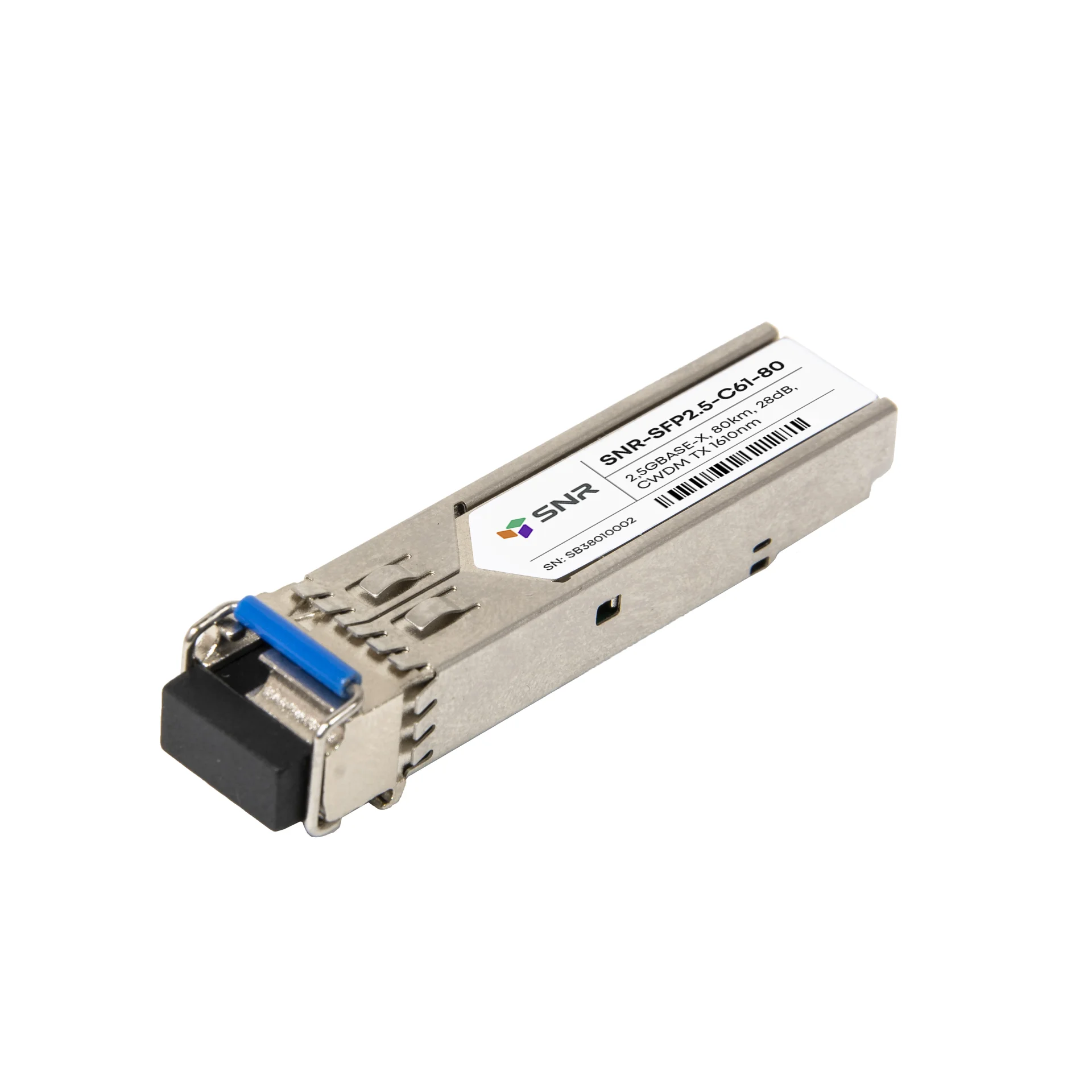 Модуль SFP 2.5G CWDM оптический, дальность до 80км (28dB), 1610нм