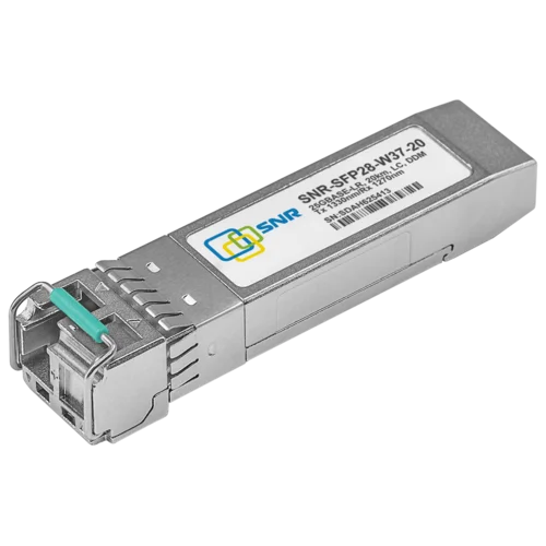 Модуль SFP28 WDM, 25GBASE, разъем LC, дальность до 20км, 1330нм