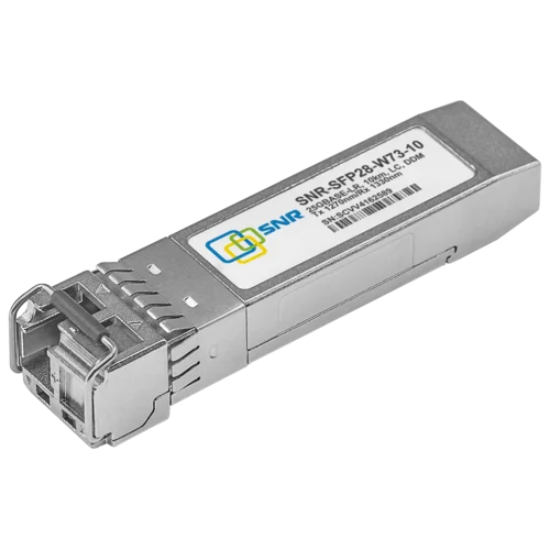 Модуль SFP28 WDM, 25GBASE, разъем LC, дальность до 10км, 1270нм