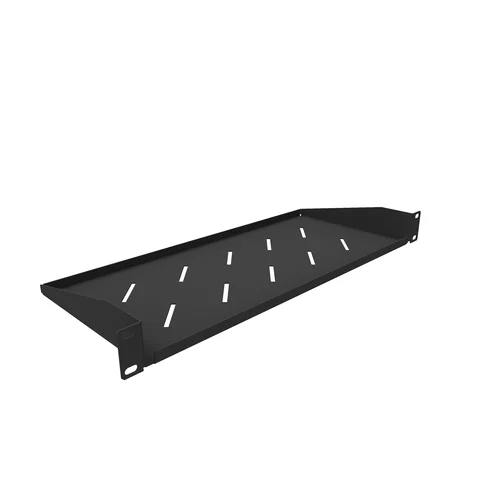 Полка консольная для шкафов глубиной 400мм, (глубина полки 200мм) распределенная нагрузка 20кг, цвет-черный (SNR-SHELF-04020-20BC)