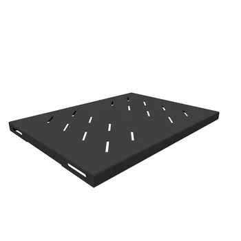 Полка стационарная усиленная для шкафов глубиной 600мм, (глубина полки 350мм) распределенная нагрузка 120кг, цвет-черный (SNR-SHELF-06035-120B)