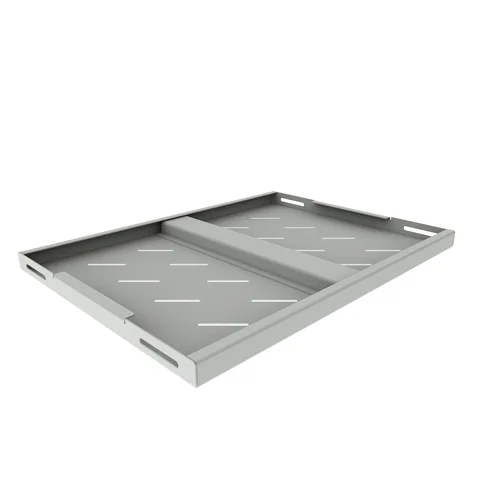 Полка стационарная усиленная для шкафов глубиной 600мм, (глубина полки 350мм) распределенная нагрузка 120кг, цвет-cерый (SNR-SHELF-06035-120G)