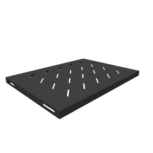 Полка стационарная для шкафов глубиной 600мм, (глубина полки 350мм) распределенная нагрузка 20кг, цвет-черный (SNR-SHELF-06035-20B)